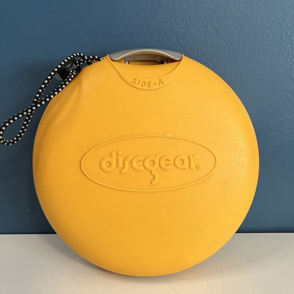 DiscGear DISCUS 22 Disc Storage Case CD / DVD Disc Holder Hard Shell Yellow